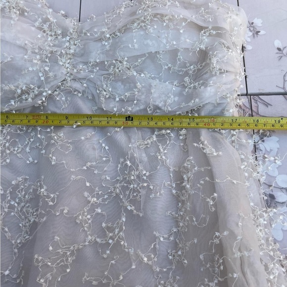 Gretchen Scott Designs Cream Babydoll Strapless Dress - Picture 5 of 7